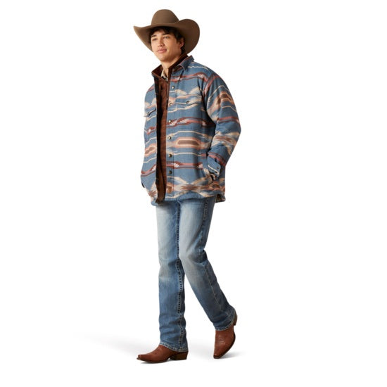 Ariat Men Retro Chimayo Shirt Sailor Blue 10046025 Jacket
