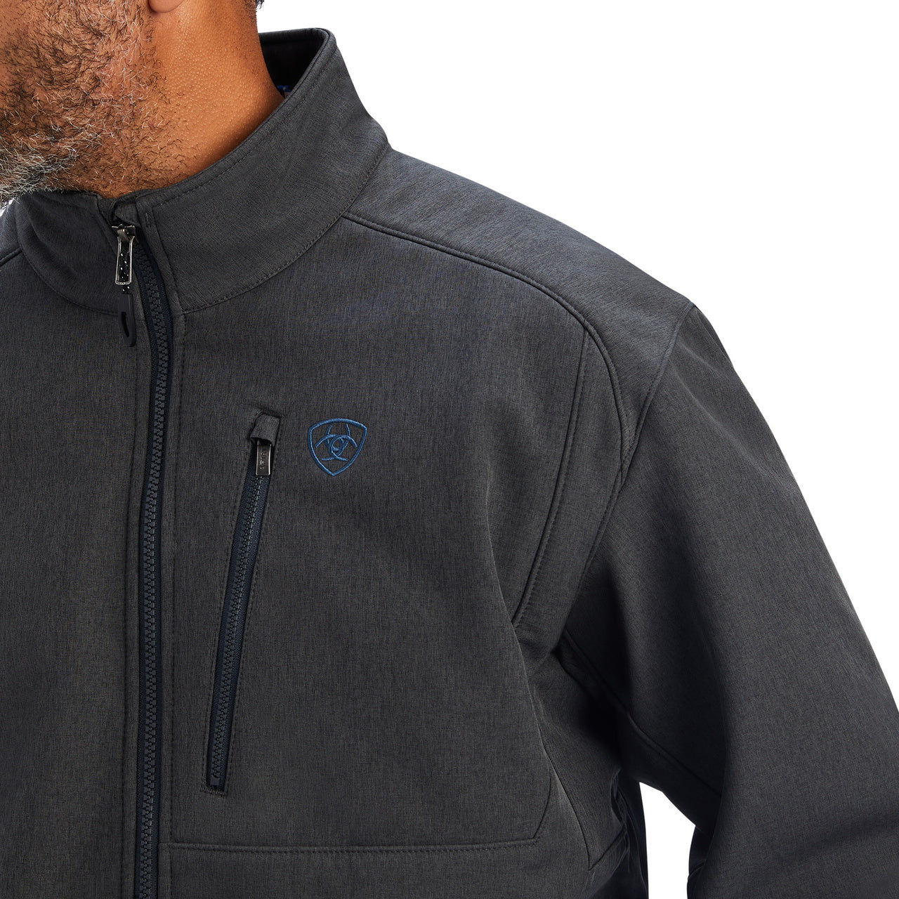 Ariat Men Logo 2.0 Patriot Charcoal Softshell 10041439 Jacket
