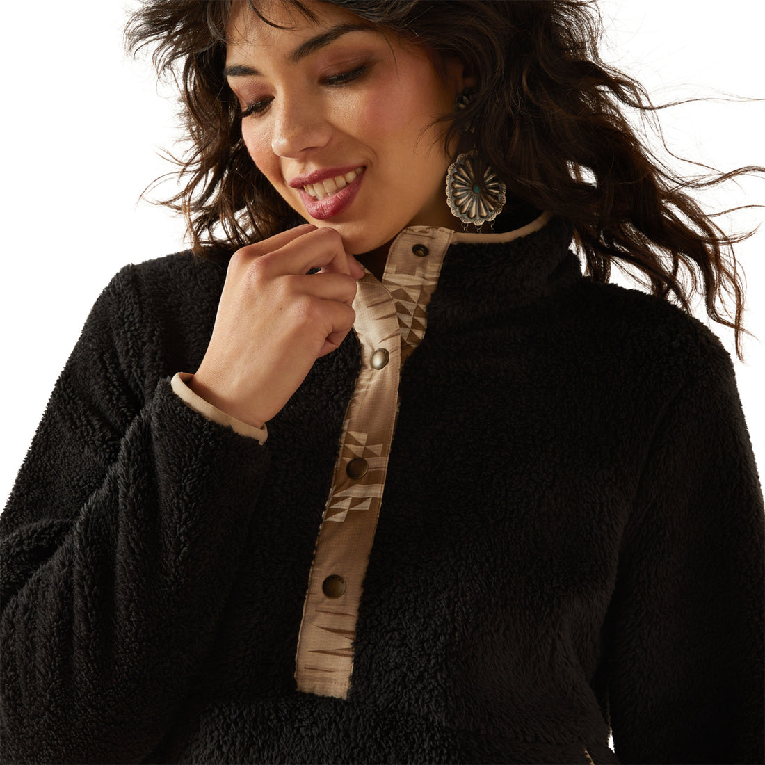Ariat Women Berber Snap Front Sweatshirt 10062612
