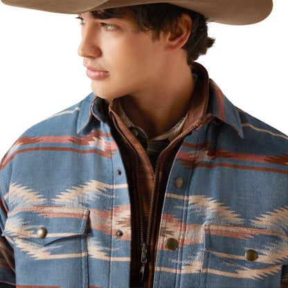 Ariat Men Retro Chimayo Shirt Sailor Blue 10046025 Jacket