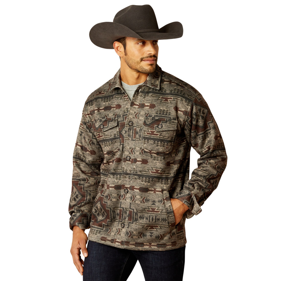 Ariat Men Caldwell Printed Shirt 10052781 Jacket