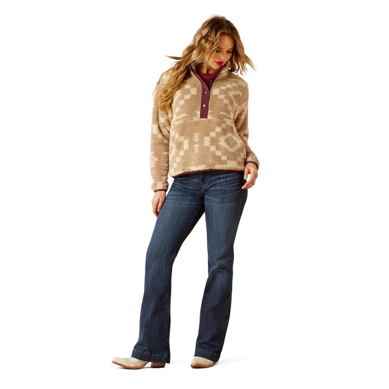 Ariat Women Berber Snap Front Sweatshirt 10062615