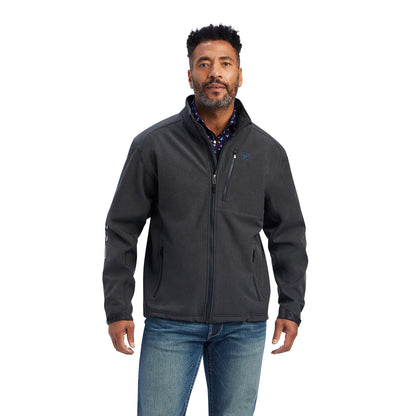 Ariat Men Logo 2.0 Patriot Charcoal Softshell 10041439 Jacket