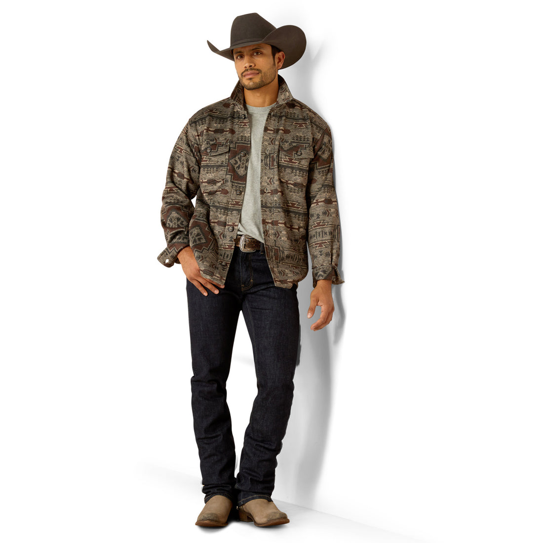 Ariat Men Caldwell Printed Shirt 10052781 Jacket