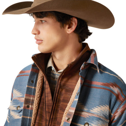 Ariat Men Retro Chimayo Shirt Sailor Blue 10046025 Jacket