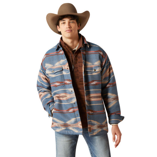 Ariat Men Retro Chimayo Shirt Sailor Blue 10046025 Jacket