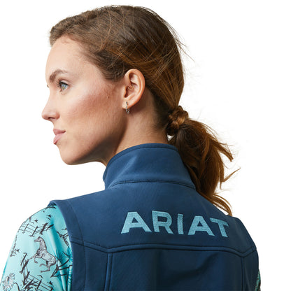 Ariat Women New Team Deep Petroleum Softshell Vest 10043466