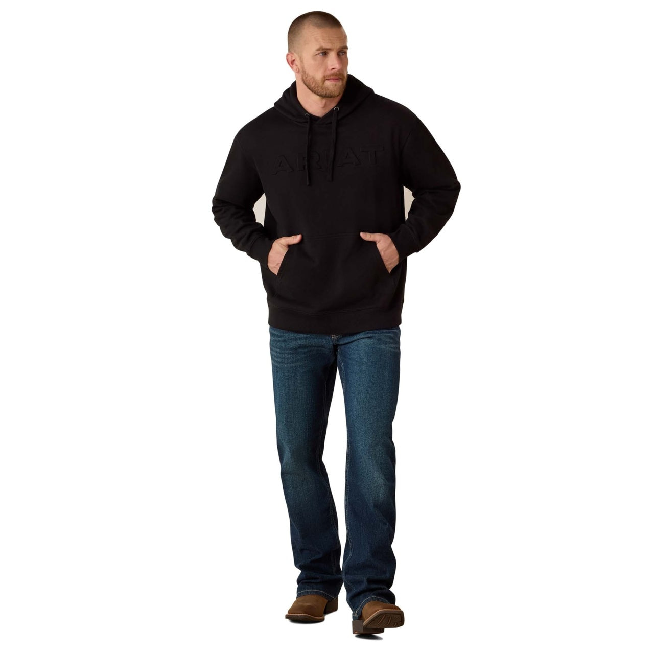 Ariat Men Embossed Logo Hoodie 10073716
