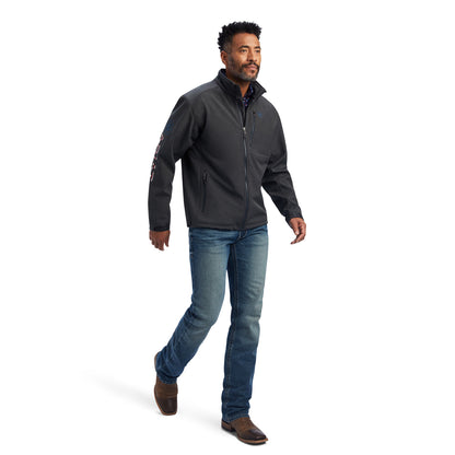 Ariat Men Logo 2.0 Patriot Charcoal Softshell 10041439 Jacket