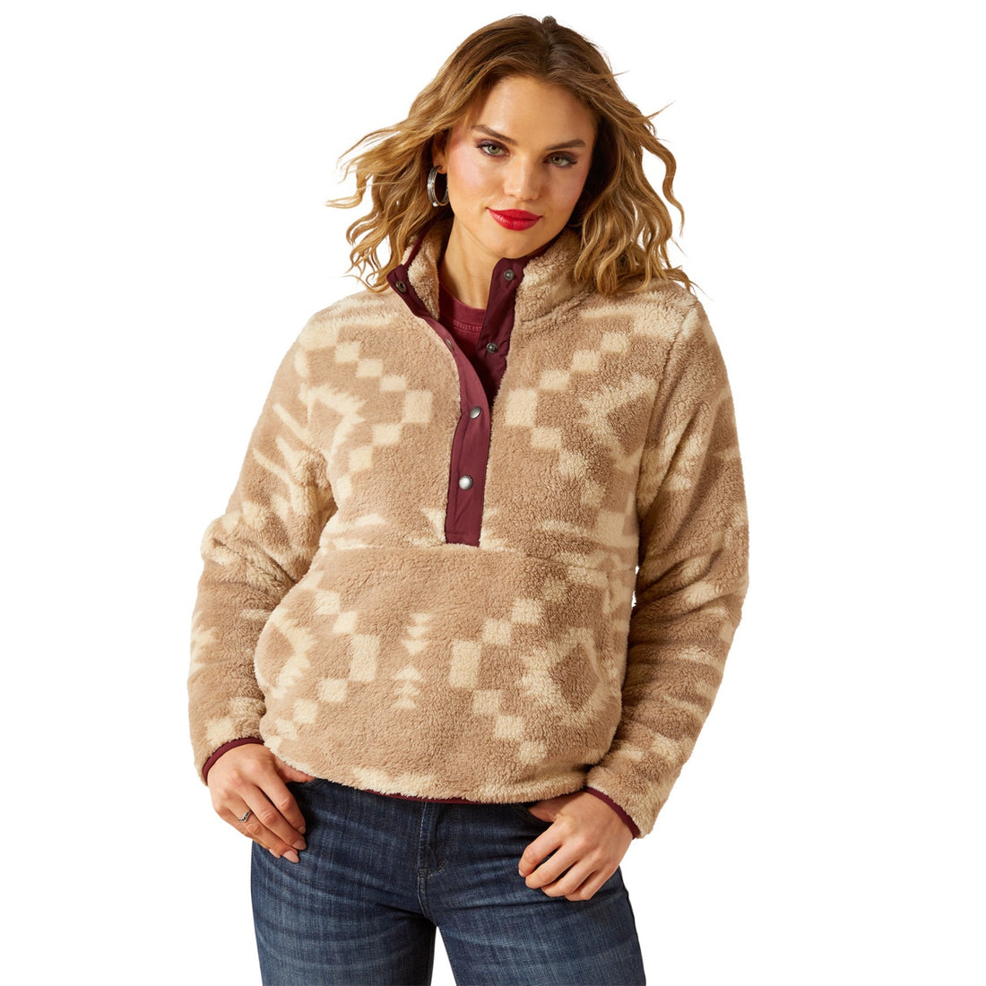 Ariat Women Berber Snap Front Sweatshirt 10062615