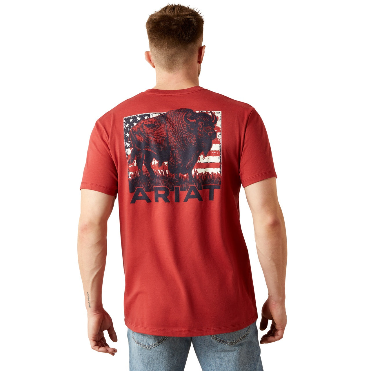 Ariat Men Buffalo Flag SS T-Shirt 10065897