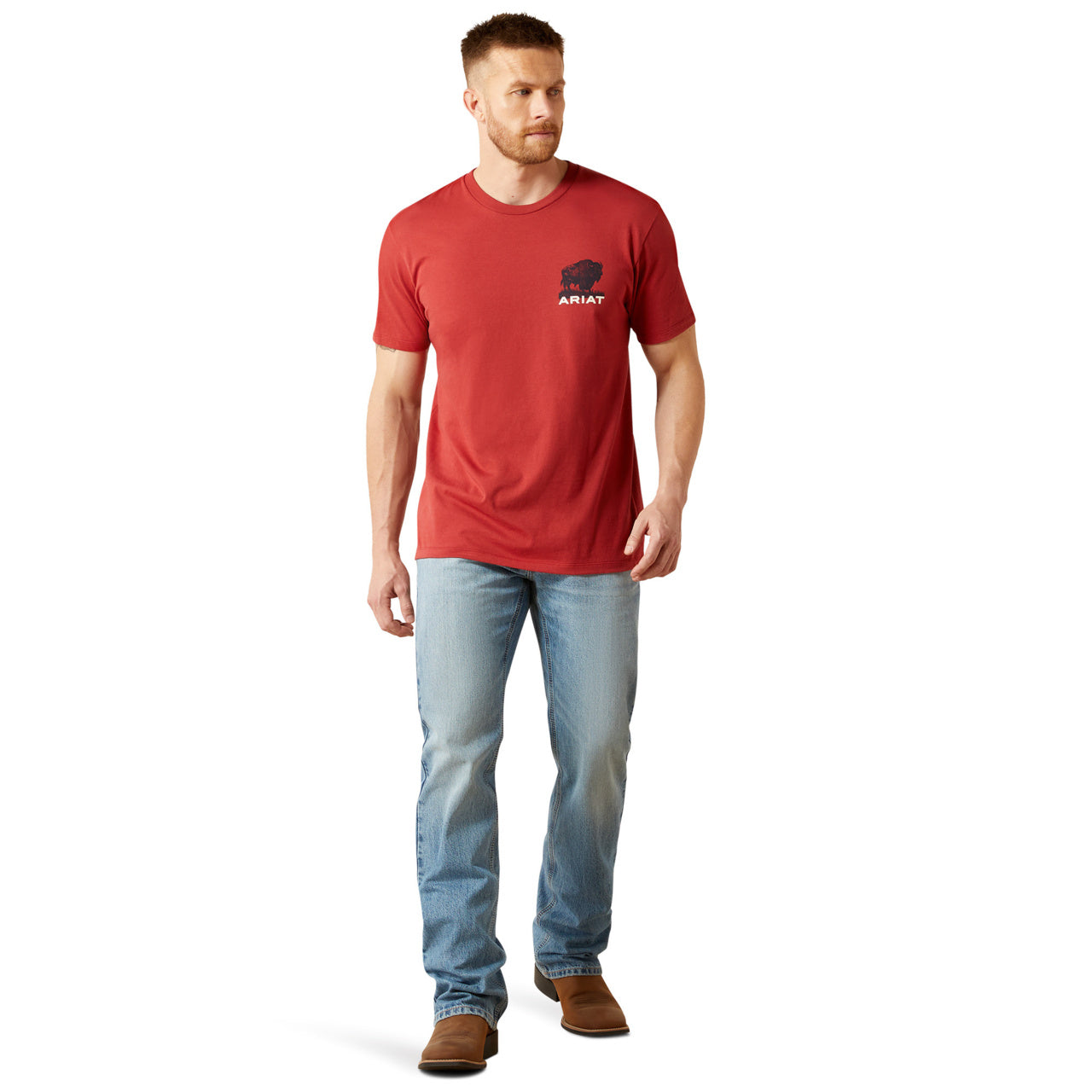 Ariat Men Buffalo Flag SS T-Shirt 10065897