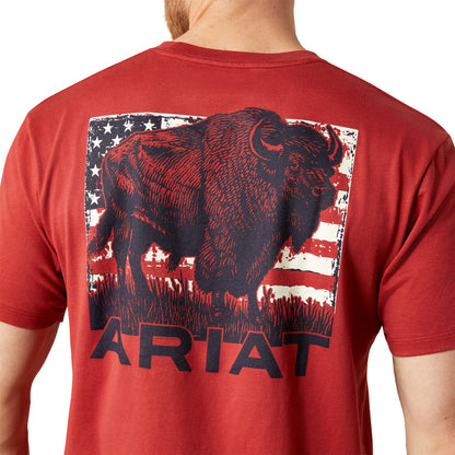Ariat Men Buffalo Flag SS T-Shirt 10065897