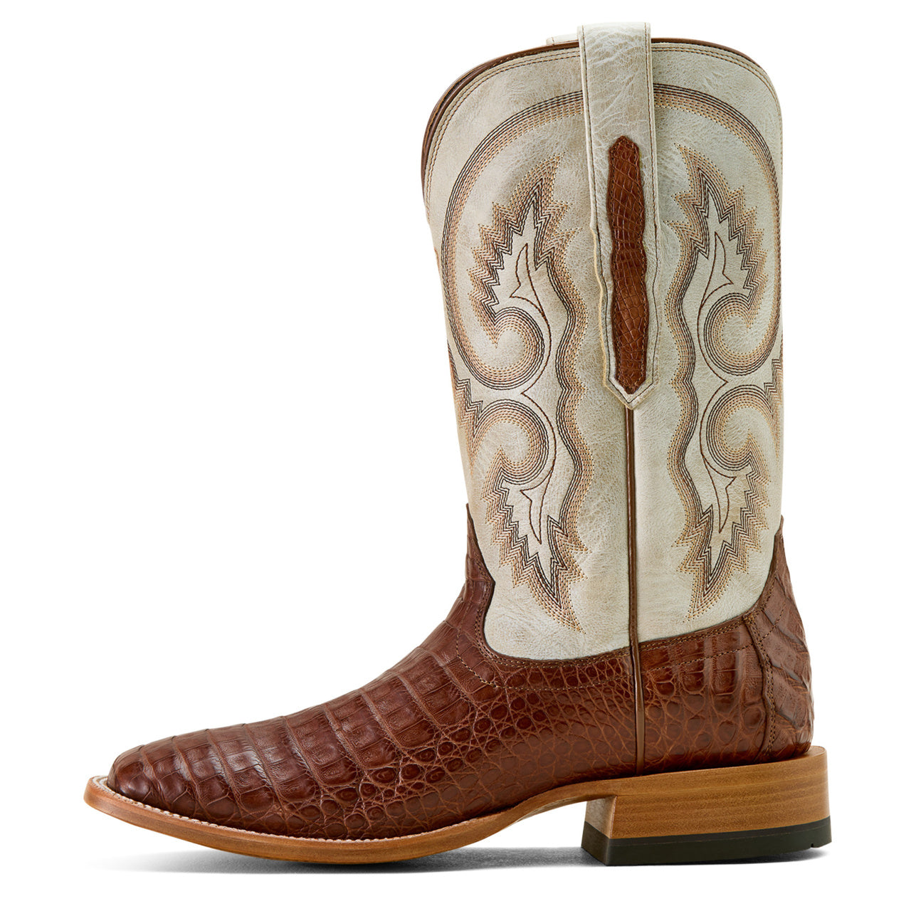 Ariat Men Classic Callen Caiman Wide Square Toe Western Boot 10063773