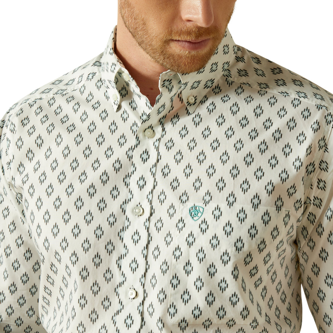 Ariat Men Bass Fitted Long Sleeve Shirt 10062203