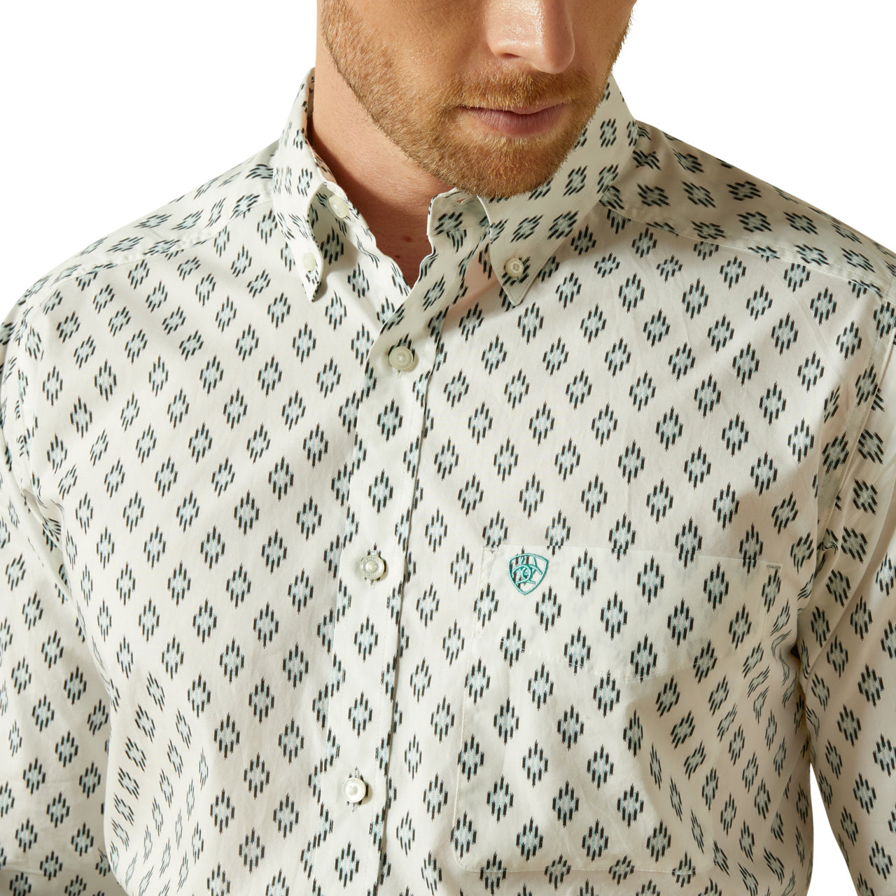 Ariat Men Bass Fitted Long Sleeve Shirt 10062203