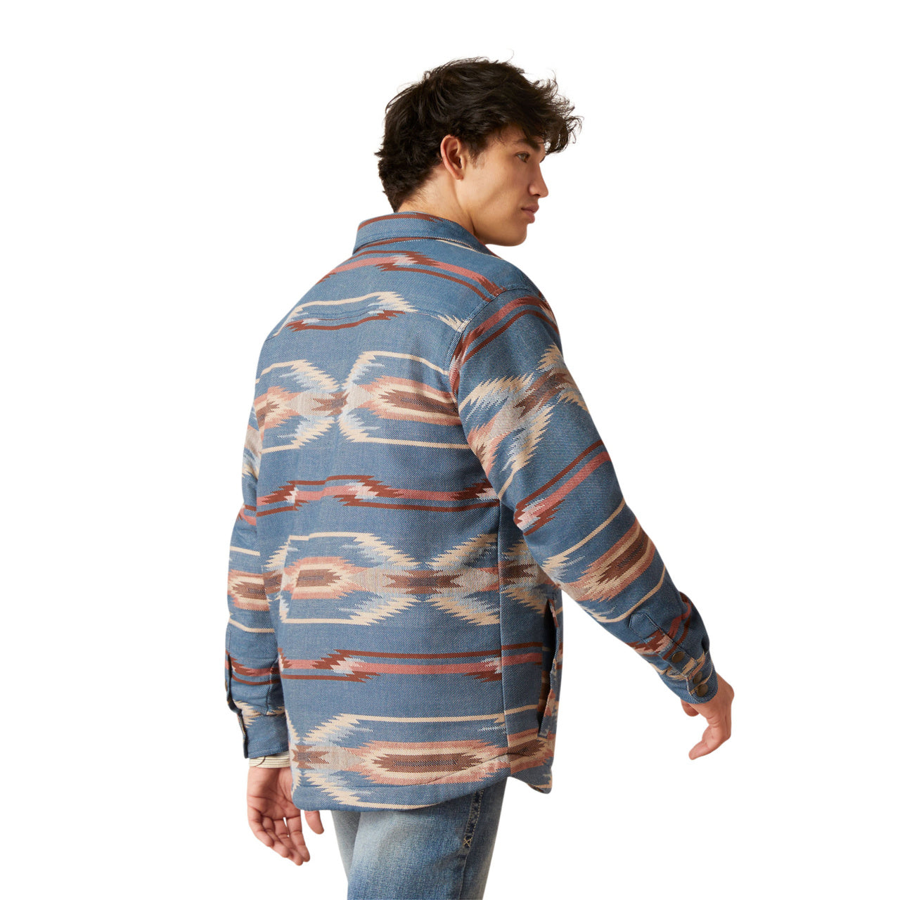 Ariat Men Retro Chimayo Shirt Sailor Blue 10046025 Jacket