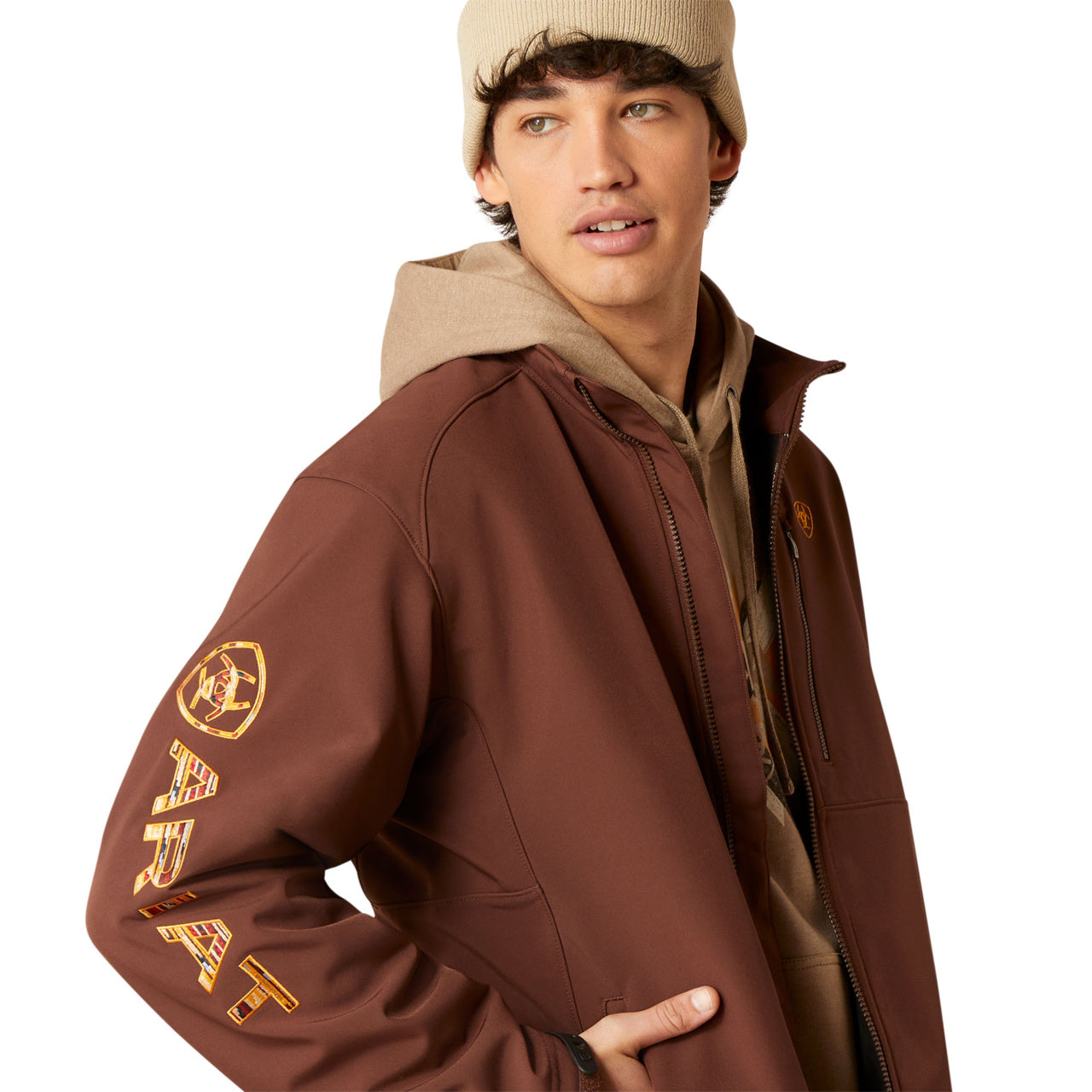 Ariat Men Logo 2.0 Shaved Chocolate Chimayo 10046022 Jacket