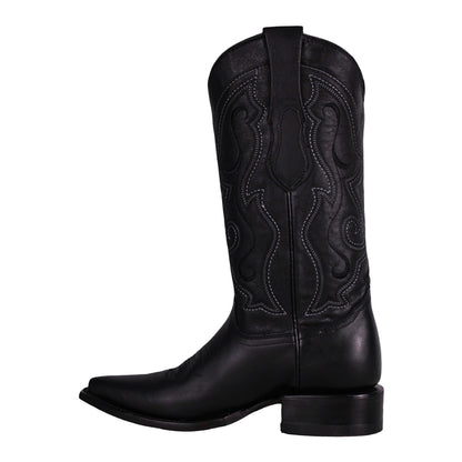 Cerrito MN Cowhide Snip Toe Boot PU010 Graso Black