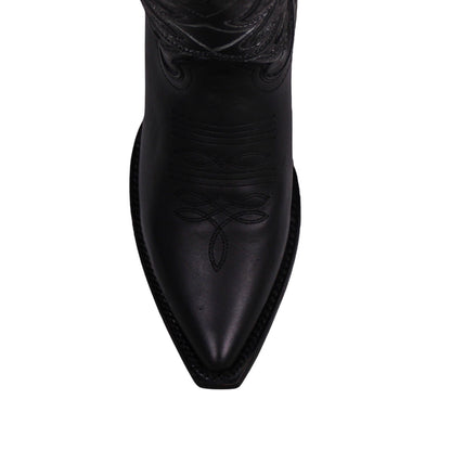 Cerrito MN Cowhide Snip Toe Boot PU010 Graso Black