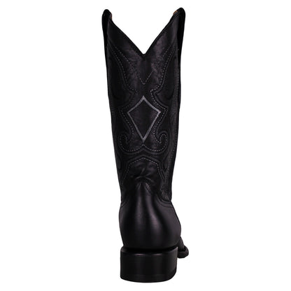 Cerrito MN Cowhide Snip Toe Boot PU010 Graso Black