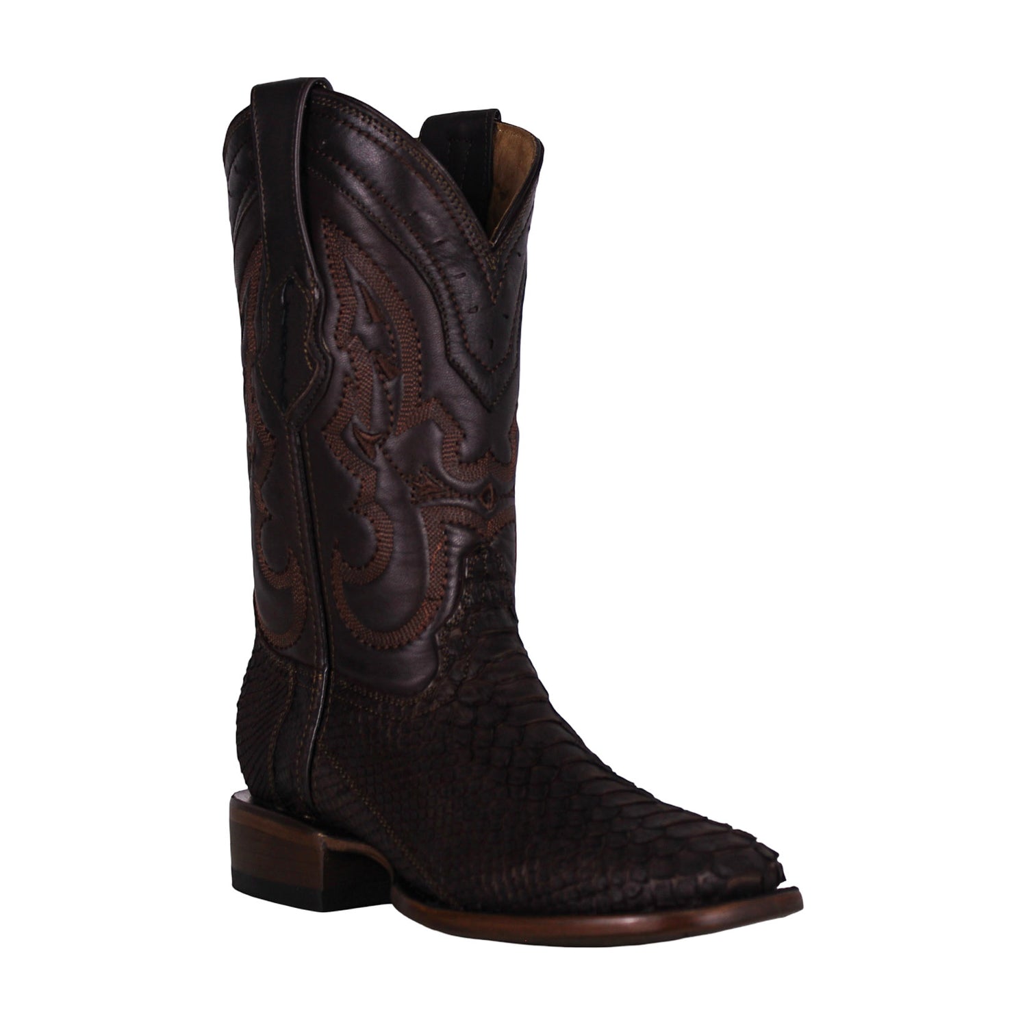 Cerrito MN Python Square Toe Boot ISB229C Brown