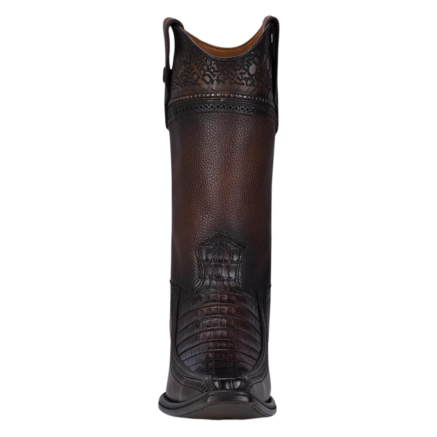 Cuadra Men Caiman Narrow Square Toe Boot 1B1DFY Chocolate
