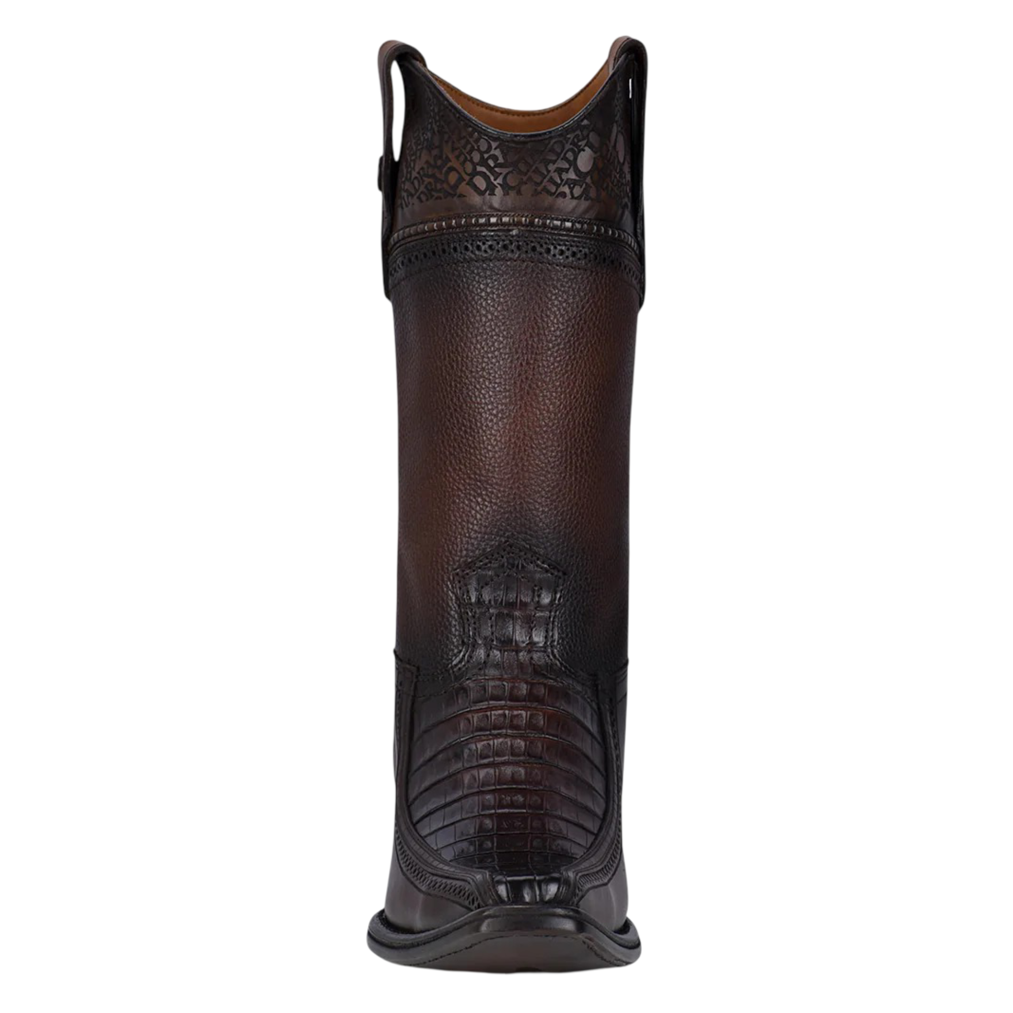 Cuadra Men Caiman Narrow Square Toe Boot 1B1DFY Chocolate
