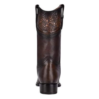 Cuadra Men Caiman Narrow Square Toe Boot 1B1DFY Chocolate