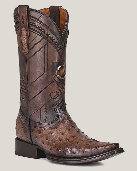 MN Ostrich Boot 1B2FA1 Chocolate