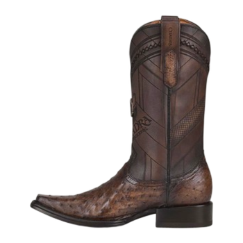 Cuadra MN Ostrich Narrow Square Toe Boot 1B2FA1 Chocolate
