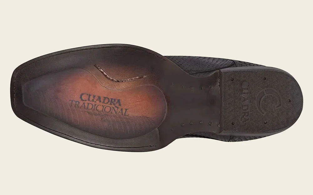 Cuadra MN Python Narrow Square Toe Boot 1J1NPH Black