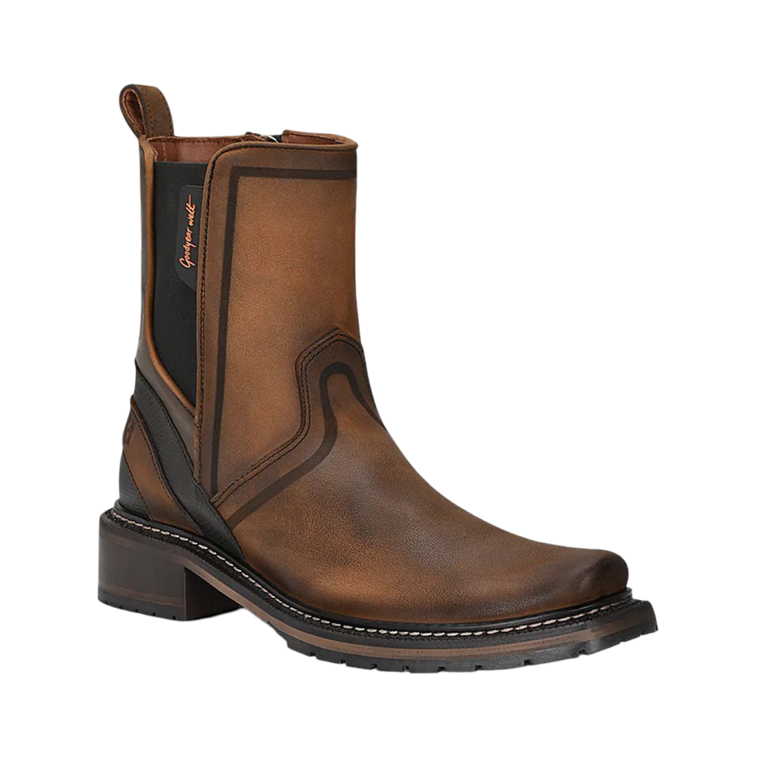 Cuadra Men Urban Matte Cowhide Round Toe Boot 1J2ORS Brown