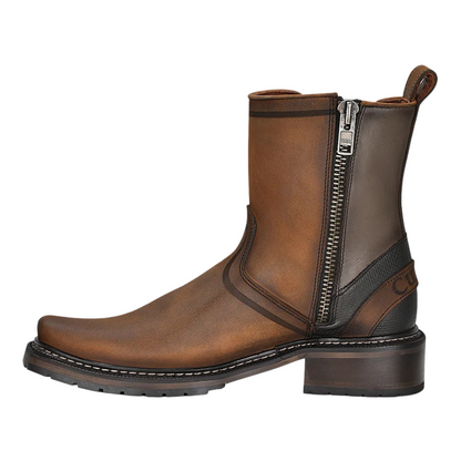 Cuadra Men Urban Matte Cowhide Round Toe Boot 1J2ORS Brown
