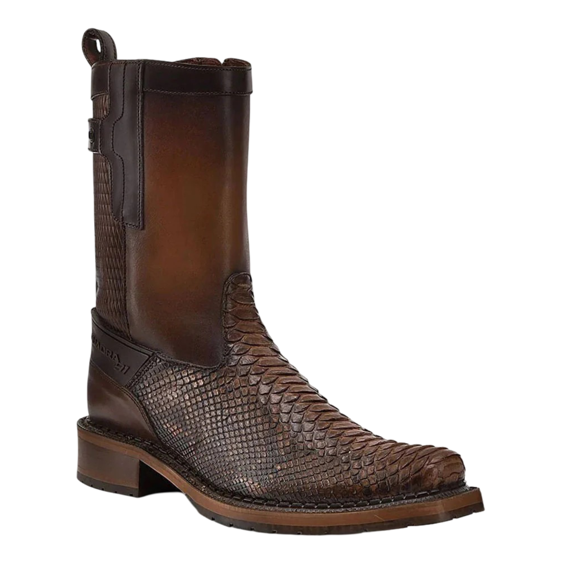 Cuadra MN Python Narrow Square Toe Boot 1J2VPH Honey