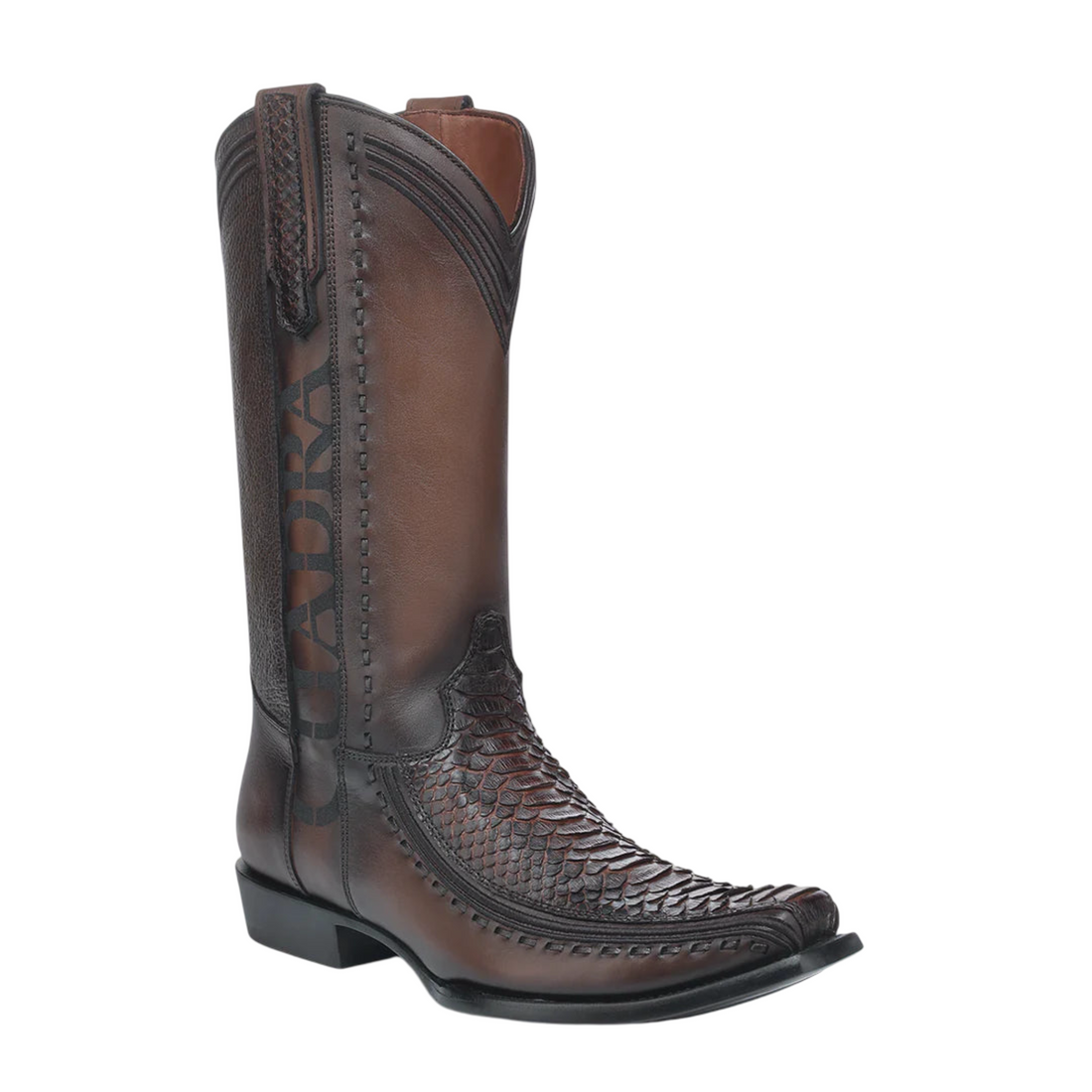 Cuadra Men Python Narrow Toe Boot 1J3GPH Honey