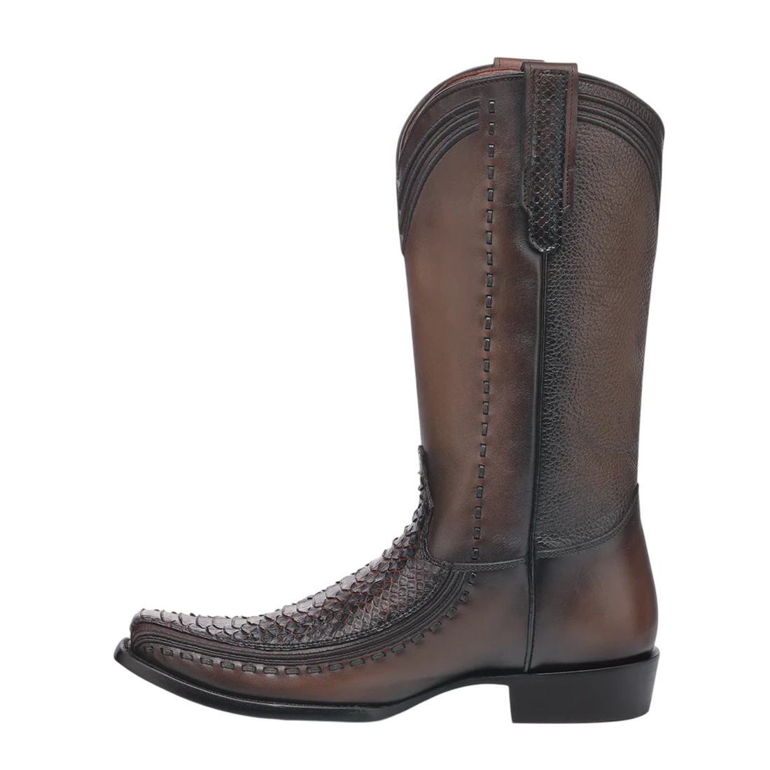 Cuadra Men Python Narrow Toe Boot 1J3GPH Honey
