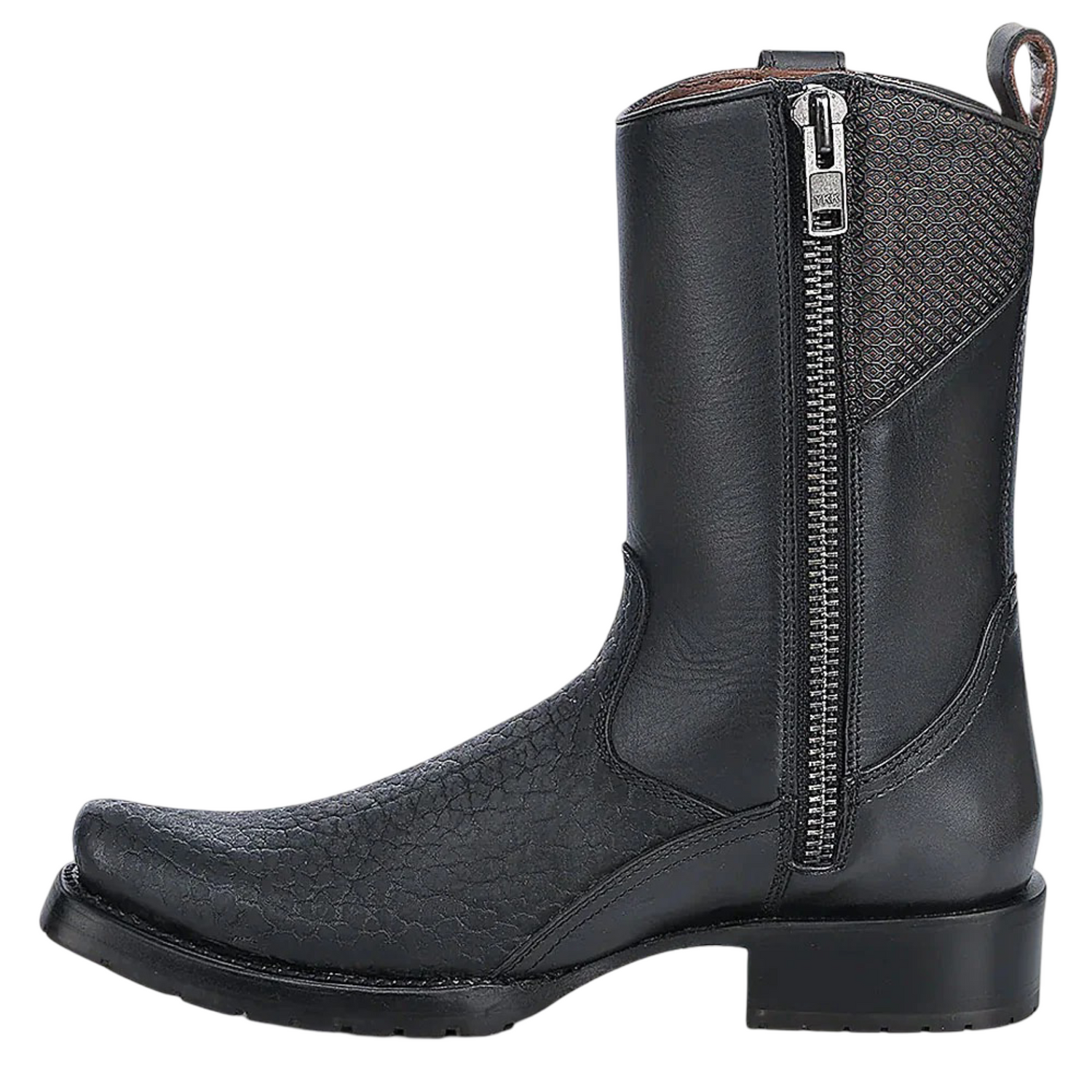 Cuadra Men Urban Oxford Cowhide Narrow Square Toe Boot 1J3HTC Black