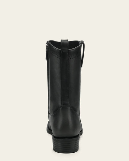 Cuadra Men Ostrich Leg Narrow Square Toe Boot 1J4JAP Black