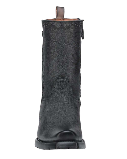 Cuadra MN Urban Engraved Zipper Narrow Sq Toe Boot 1J3NRS Black