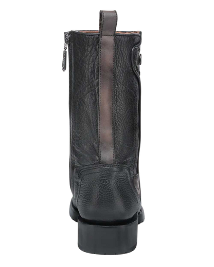 Cuadra MN Urban Engraved Zipper Narrow Sq Toe Boot 1J3NRS Black
