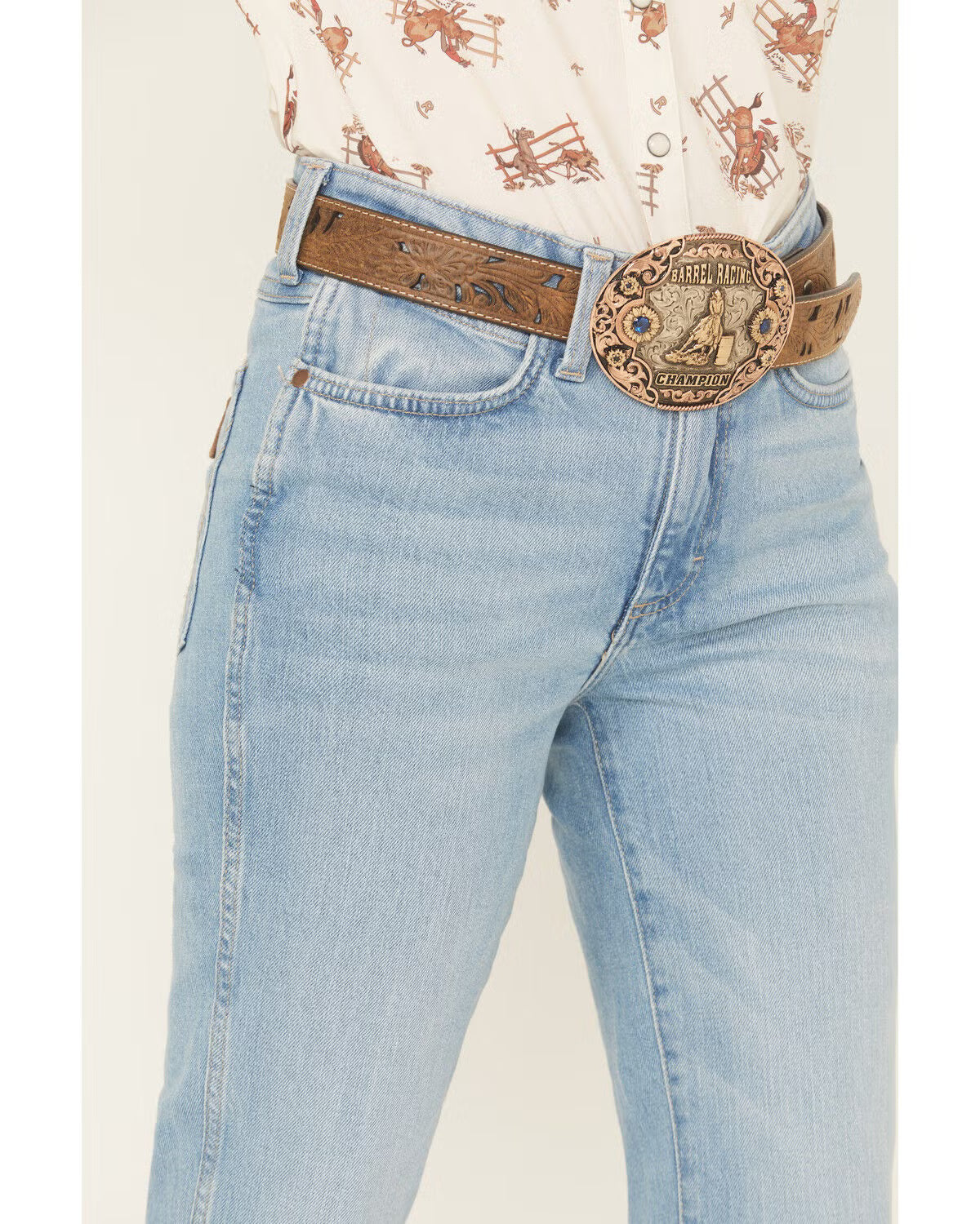 Wrangler Women High Rise Trouser Jean 112364626