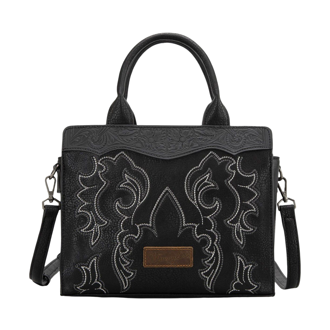 Wrangler WMN Embroidered Tote Bag WG145G-9250BK