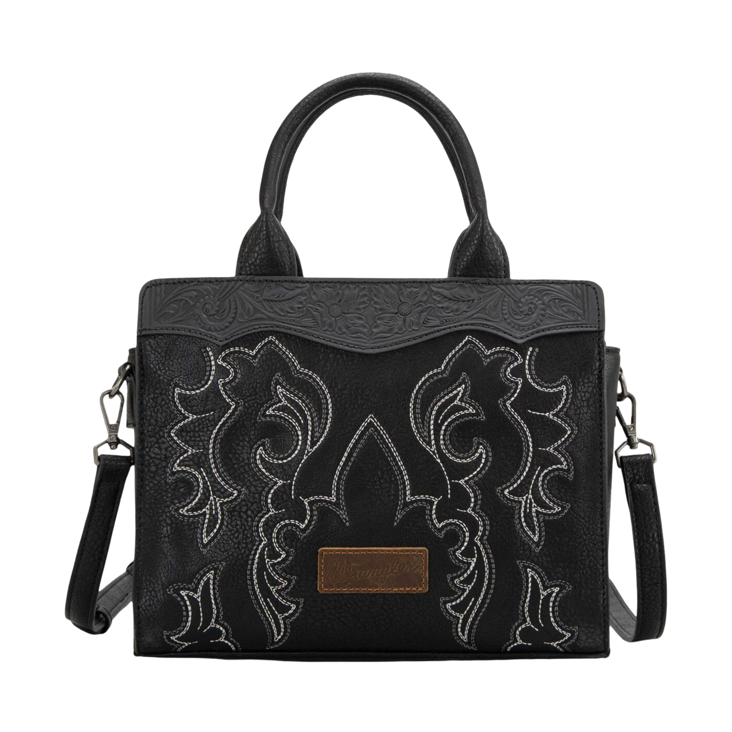 Wrangler WMN Embroidered Tote Bag WG145G-9250BK