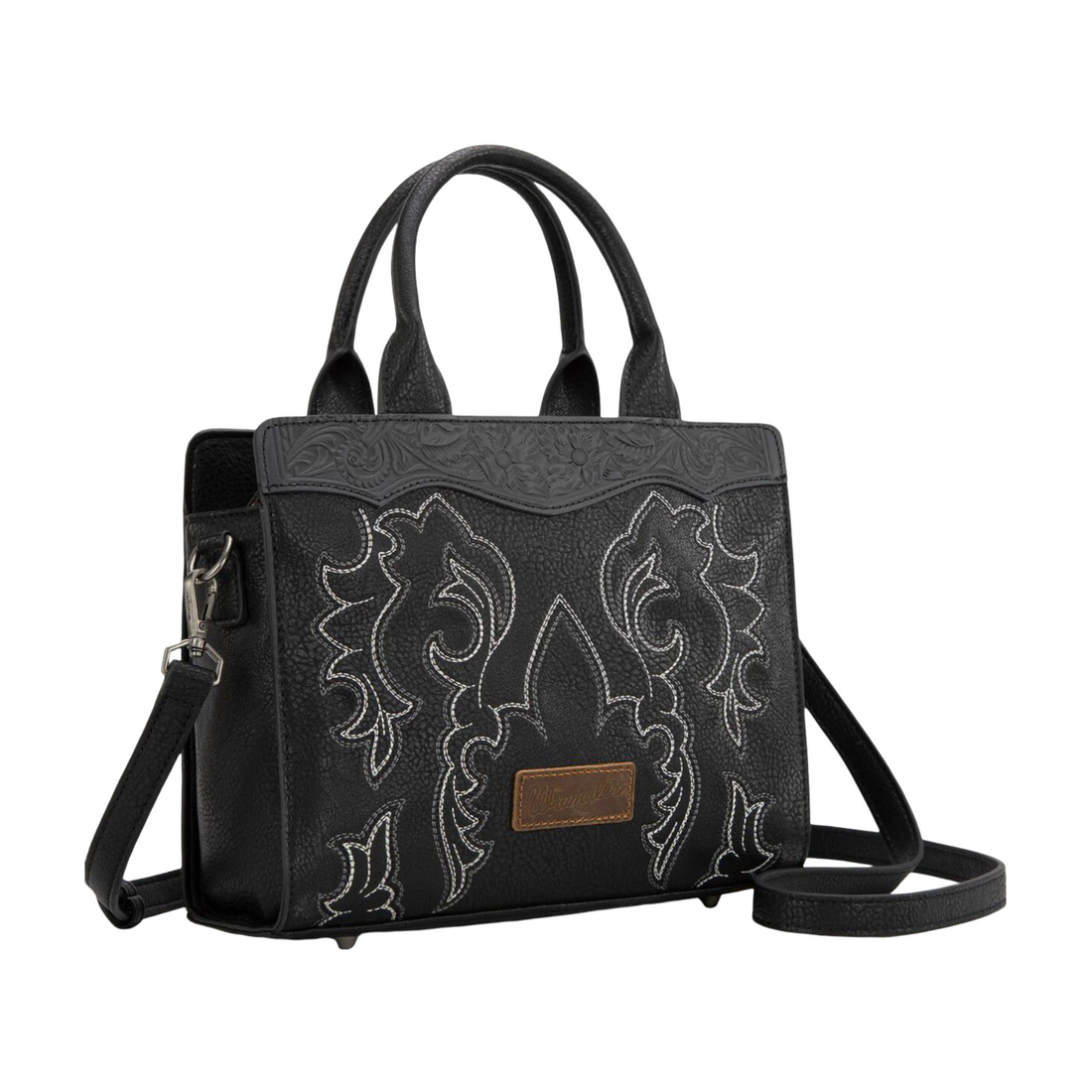 Wrangler WMN Embroidered Tote Bag WG145G-9250BK