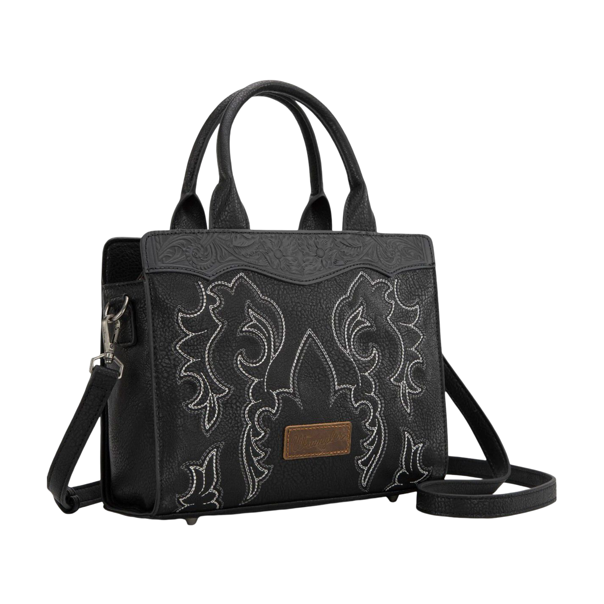 Wrangler WMN Embroidered Tote Bag WG145G-9250BK