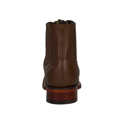 Los Altos Men Deer Light Brown 82B8307 Square Toe Ankle Boots
