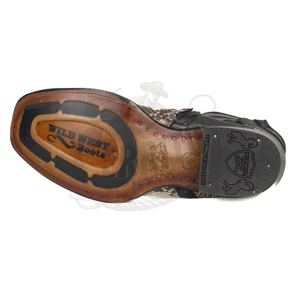Wild West MN Natural 79B5749 Python Dubai Toe Short Boot