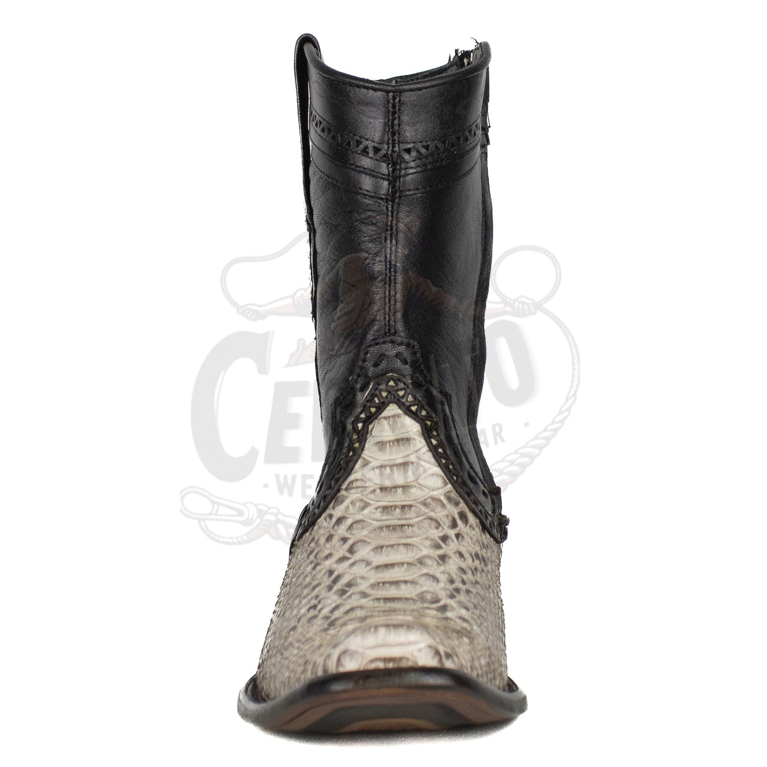 Wild West MN Natural 79B5749 Python Dubai Toe Short Boot
