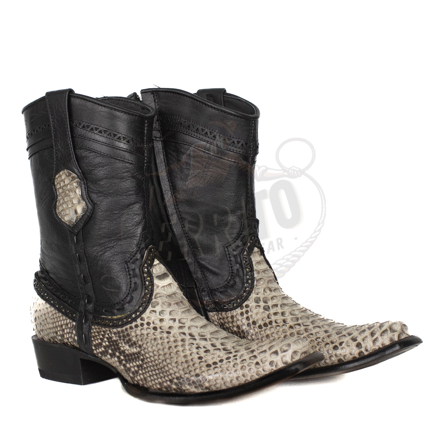 Wild West MN Natural 79B5749 Python Dubai Toe Short Boot